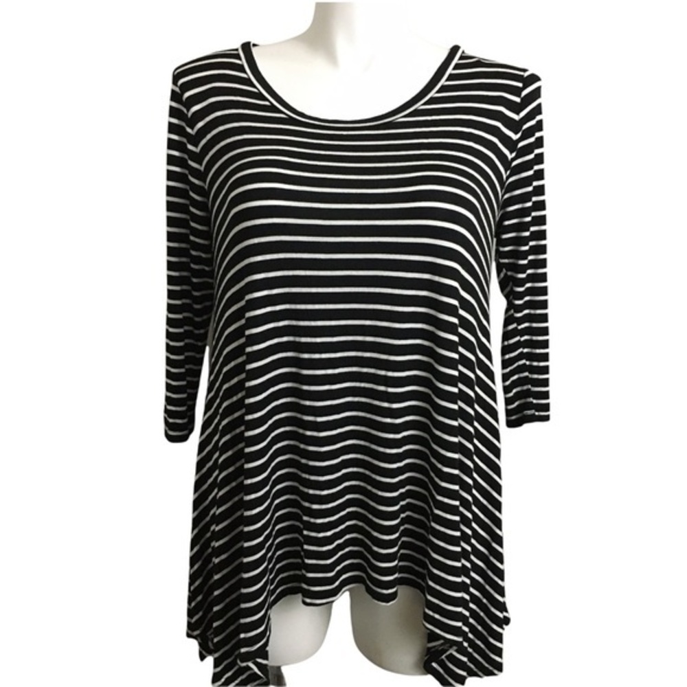 Pink Coconut jersey knit asymmetrical tunic. Sz Lg